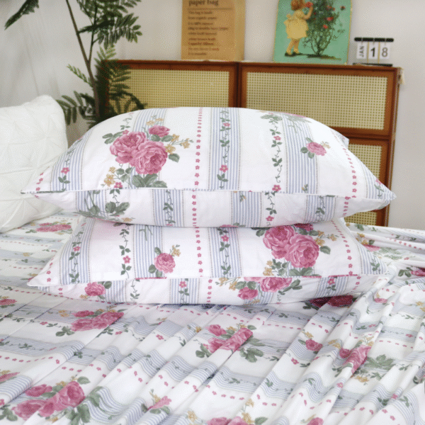 bedding sheet set rose garden