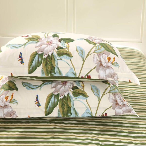 duvet cover set white flower branches