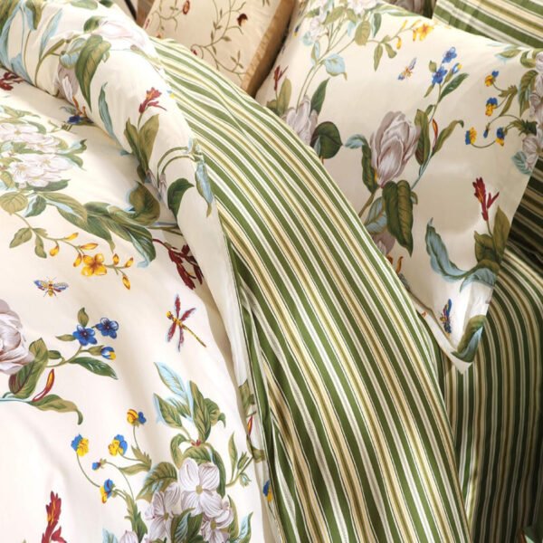 duvet cover set white flower branches
