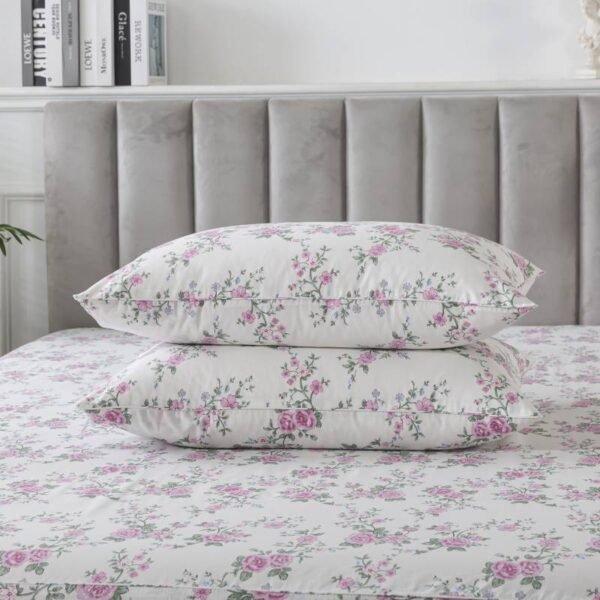 bedding sheet set purple rose