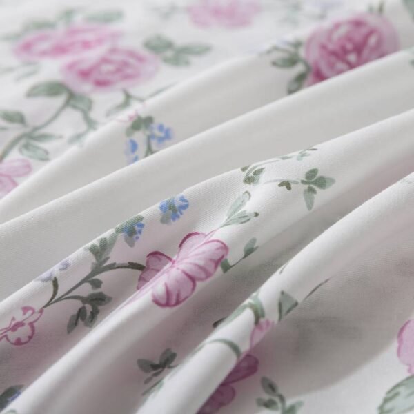 bedding sheet set purple rose