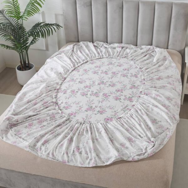 bedding sheet set purple rose
