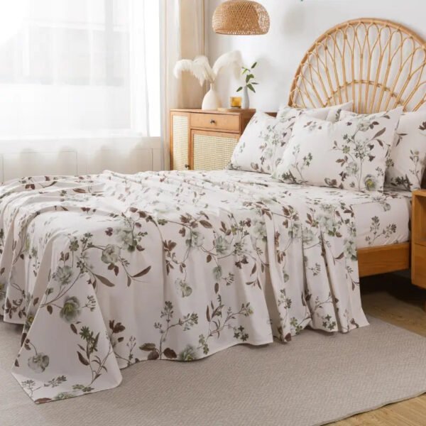 bedding sheet set serene green