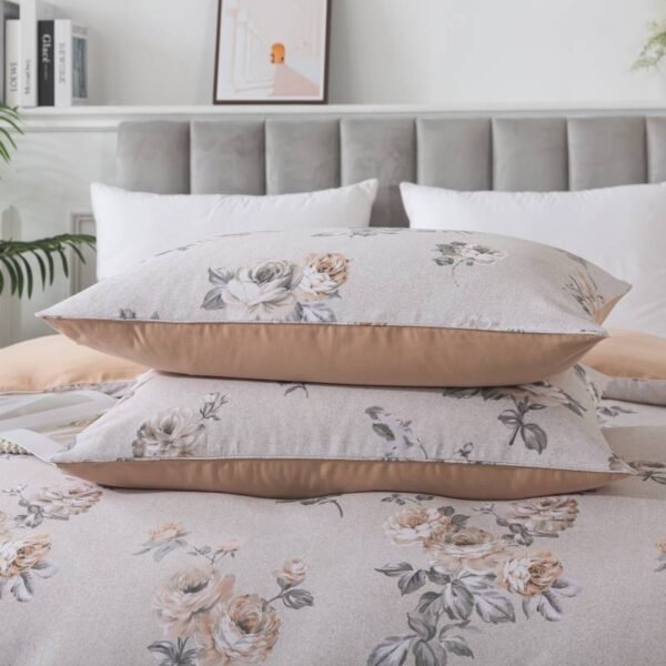 duvet cover set rose floral pattern