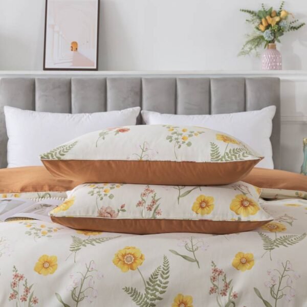 duvet cover set yellow marigold