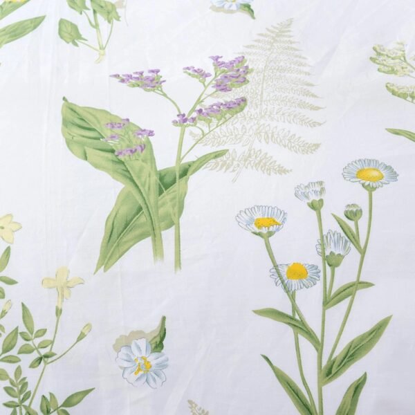 duvet cover set yellow floral green leaf