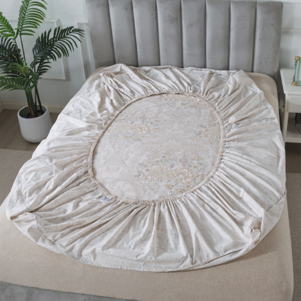 bedding sheet set grey paisley flower