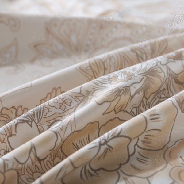 bedding sheet set grey paisley flower