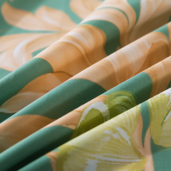 bedding sheet set orange vintage flower