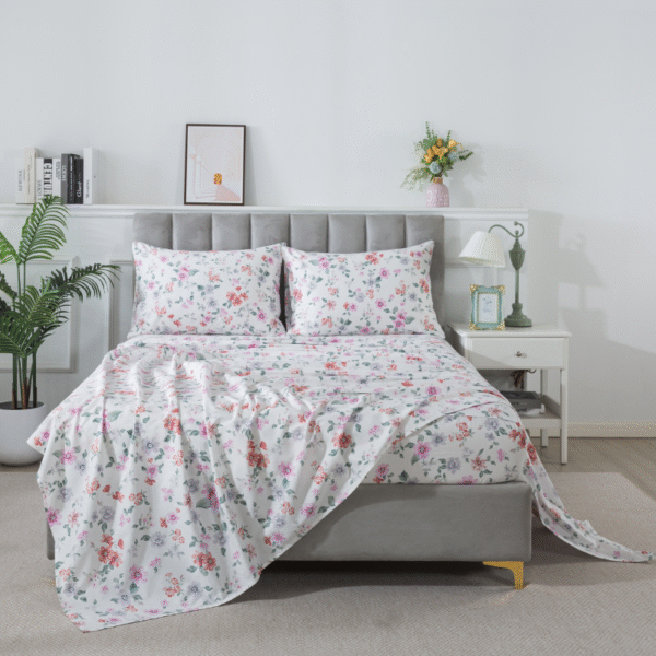 bedding sheet set morning glories flower